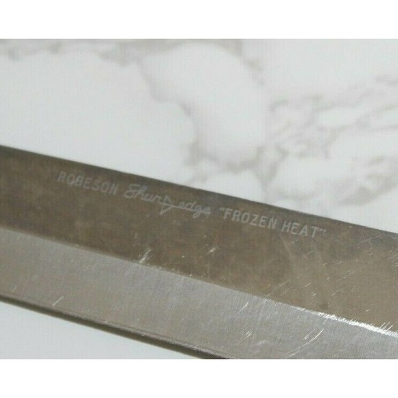 Robeson Shur Edge Frozen Heat Carving Slicing Knife 8" Blade USA Stain, 9" blade - Picture 5 of 6